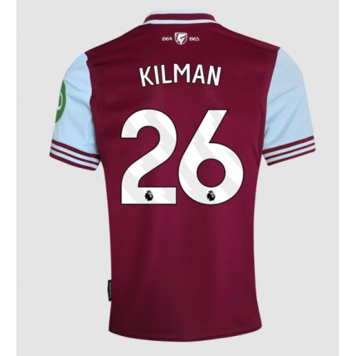 Moški Nogometni dresi West Ham United Max Kilman #26 Domači 2024-25 Kratek Rokav